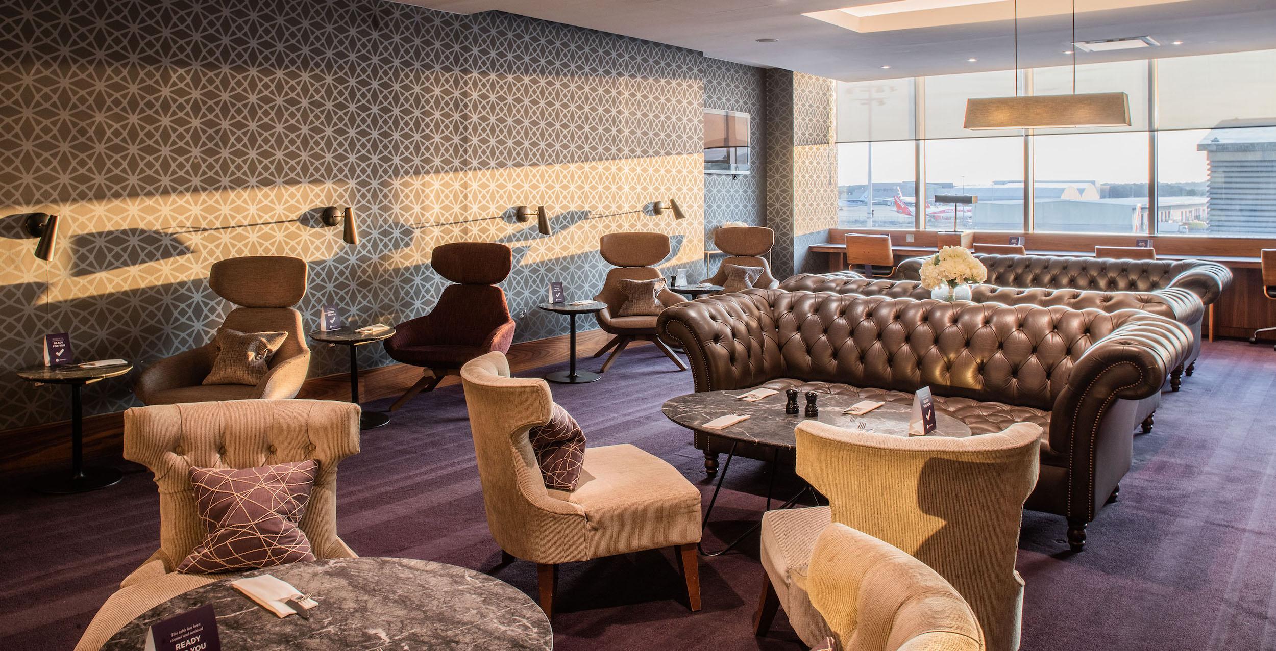 No1 Lounge at Gatwick North Comfortable Seats